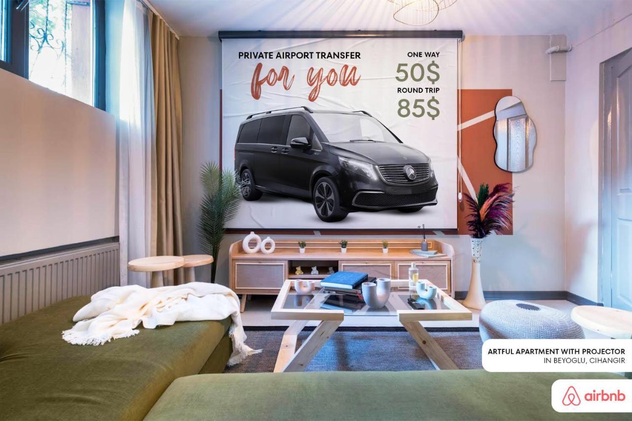 Apartament Artful W/projector In Beyoglu, Cihangir